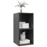 Meuble TV mural Gris 37x37x72 cm Bois d’ingénierie 