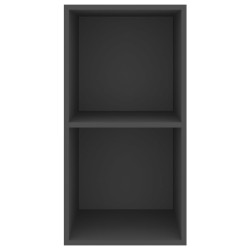 Meuble TV mural Gris 37x37x72 cm Bois d’ingénierie 