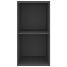 Meuble TV mural Gris 37x37x72 cm Bois d’ingénierie 