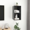 Meuble TV mural Gris 37x37x72 cm Bois d’ingénierie 