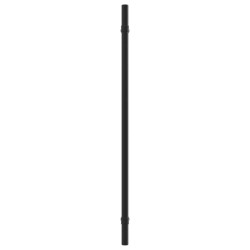 Poignées d'armoire 10 pcs noir 320 mm acier inoxydable 
