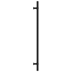 Poignées d'armoire 10 pcs noir 320 mm acier inoxydable 