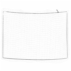 Filet pour remorque avec corde élastique blanc 4x3 m PP 