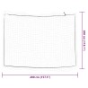 Filet pour remorque avec corde élastique blanc 4x3 m PP 