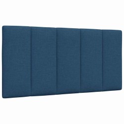 Coussin de tête de lit bleu 100 cm tissu 