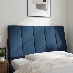 Coussin de tête de lit bleu 100 cm tissu 