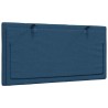 Coussin de tête de lit bleu 100 cm tissu 