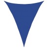 Voile d'ombrage 160 g/m² triangulaire bleu 5x6x6 m PEHD 