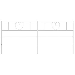 Tête de lit métal blanc 193 cm 