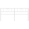 Tête de lit métal blanc 193 cm 