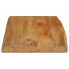 Dessus de table 60x40x2,5 cm bord vivant bois massif manguier 
