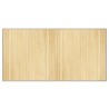 Tapis rectangulaire naturel clair 100x200 cm bambou 