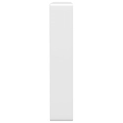 Supports d'étagères pour lavabo 2 pcs blanc rectangulaire acier 