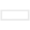 Supports d'étagères pour lavabo 2 pcs blanc rectangulaire acier 