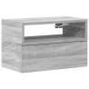 Table de chevet murale sonoma gris 45x26x28,5 cm 