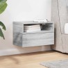 Table de chevet murale sonoma gris 45x26x28,5 cm 