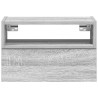 Table de chevet murale sonoma gris 45x26x28,5 cm 