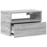 Table de chevet murale sonoma gris 45x26x28,5 cm 
