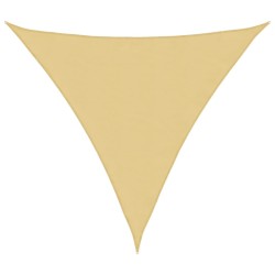 Voile d'ombrage sable 5x5x5 m 100 % polyester oxford 
