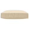 Coussin de palette pour siège beige 80x80x12 cm tissu Oxford 