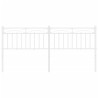 Tête de lit métal blanc 200 cm 