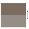 Store enrouleur occultant café 155x175cm largeur du tissu 