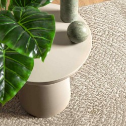 Tapis ZIZUR crème 240x340 cm aspect de jute intérieur extérieur 