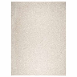 Tapis ZIZUR crème 240x340 cm aspect de jute intérieur extérieur 