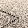 Tapis ZIZUR crème 240x340 cm aspect de jute intérieur extérieur 