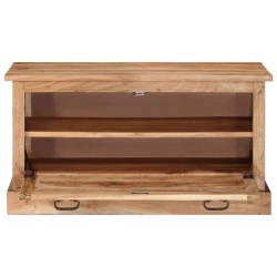 Banc de rangement de chaussures 85x40x45cm Bois d'acacia massif 