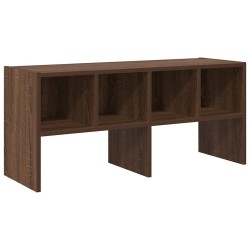 Étagère à chaussures empilable chêne marron 89,5x30x40 cm 