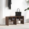 Étagère à chaussures empilable chêne marron 89,5x30x40 cm 