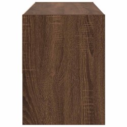Étagère à chaussures empilable chêne marron 89,5x30x40 cm 