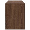 Étagère à chaussures empilable chêne marron 89,5x30x40 cm 