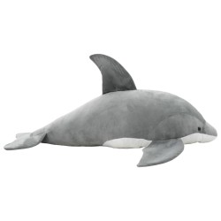 dauphin en peluche Gris 