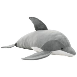 dauphin en peluche Gris 
