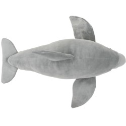 dauphin en peluche Gris 