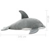 dauphin en peluche Gris 