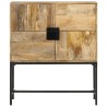 Buffet 80x30x95 cm bois de manguier brut massif 