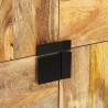 Buffet 80x30x95 cm bois de manguier brut massif 
