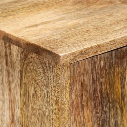Buffet 80x30x95 cm bois de manguier brut massif 
