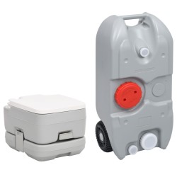 Ensemble de toilette et réservoir d'eau de camping portable 