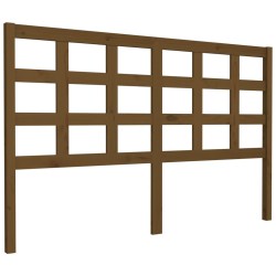 Tête de lit Marron miel 156x4x100 cm Bois massif de pin 
