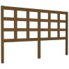 Tête de lit Marron miel 156x4x100 cm Bois massif de pin 
