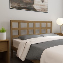 Tête de lit Marron miel 156x4x100 cm Bois massif de pin 