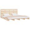 Cadre de lit sans matelas 140x190 cm bois de pin massif 