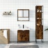 Ensemble de meubles de salle de bain 3 pcs Chêne fumé 