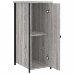 Table de chevet sonoma gris 32x42x80 cm bois d'ingénierie 
