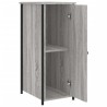 Table de chevet sonoma gris 32x42x80 cm bois d'ingénierie 