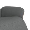 Fauteuil inclinable avec repose-pieds gris foncé tissu 